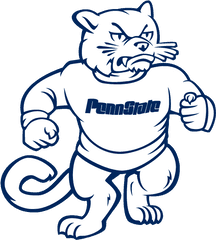 Nittany Lion Mascot Clipart - Nittany Lions Vintage Mascot Png