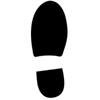 Footprints Silhouette Shoe Download HQ - Free PNG