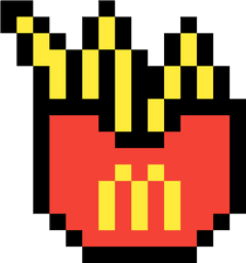 Papas Fritas Mcdonalds - Transparent Diamond Minecraft Png Heart Icon Pixel Png