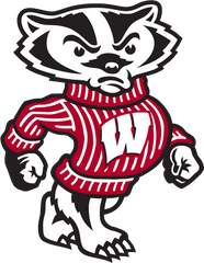 Wisconsin Badger And Michigan Molverine - University Of Wisconsin Mascot Png