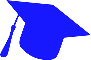 Graduation Hat Silhouette Blue Clip Art - Regina Angelorum Church And Convent Png