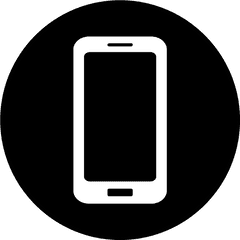 Cellphone Clipart Icon - Black Mobile Phone Icon Png