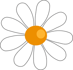 Tall Clipart Daisy Transparent Free For Download - Daisy Clip Art Png