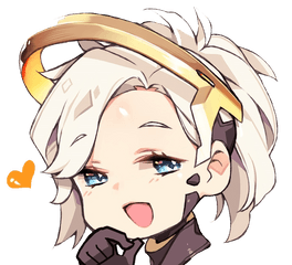 Download Overwatch Face Hair Nose - Overwatch Discord Emotes Mercy Png