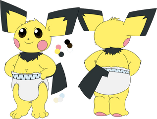 Character Reference For The Mega Baby - Baby Pichu Png