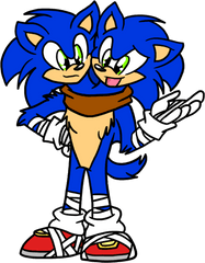 Sonic Is Born Two Heads - Sonic The Hedgehog Png