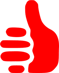 Red Thumbs Up Clip Art - Vector Clip Art Online Clip Art Png