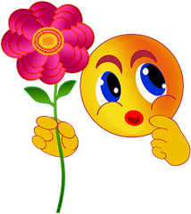 Flower Emoji Icons - Emoticon Flor Full Size Png Download Emoticon Flor