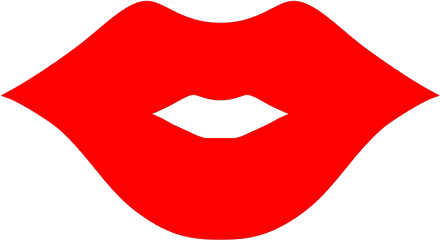 Red Lip Svg Vector Clip Art - Svg Clipart Clip Art Png