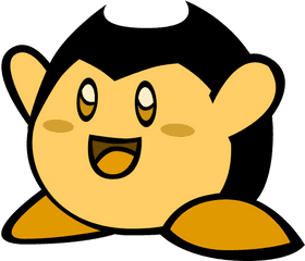 Kirby Nintendo Yellow Bendy Machine - Switch Bendy And The Ink Machine Png