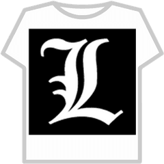 Death Note - Logo Roblox Black T Shirt Png