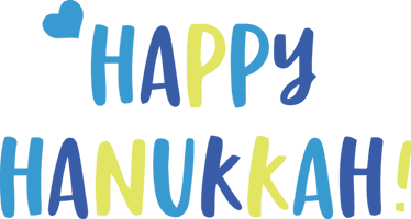 Hanukkah Text Font Line For Happy Song - Free PNG