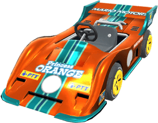 Orange Streamliner - Super Mario Wiki The Mario Encyclopedia Mario Kart Onange Kart Png