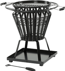 Signa Steel Basket Firepit Grill - Signa Firepit Png