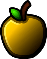 Golden Vector Apple Photos HD Image Free - Free PNG