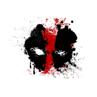 Graphic Art Paint Design Deadpool Painting - Free PNG