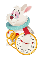 Wonderland Alice Rabbit In Free Download PNG HQ