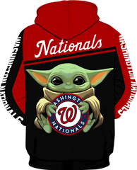 Washington Nationals Baby Yoda New Full All Over Print K1285 - Naruto Hoodie Jiraiya And Naruto Png