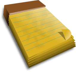 Notepad Clip Art - Pad Clipart Png