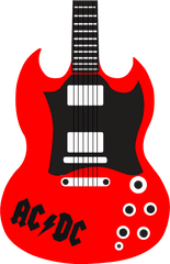 Guitarra Vector Guitar Transparent U0026 Png Clipart Free - Draw A Gibson Sg