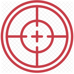 Target Icon Transparent Png Clipart - Red Sniper Target Png