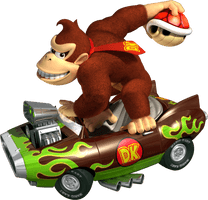 Donkey Toy Kart Car Wii Kong Mario - Free PNG