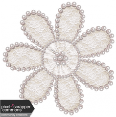 Sweet Vintage Lace Flower Graphic By Dawn Prater Pixel - Lace Flower Png