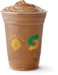 Halo Top Hand - Spun Chocolate Milkshake Subway Halo Top Chocolate Ice Cream Png