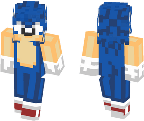 Download Classic Sonic - Cool Red Skin Minecraft Png