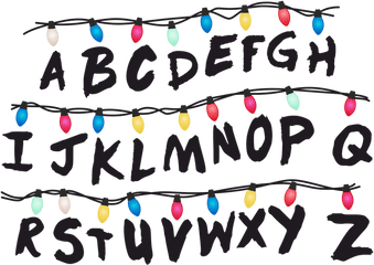 Alphabet Stranger Things Clipart - Alfabeto Stranger Things Png