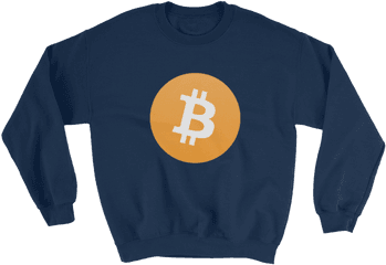 Bitcoin Logo Sweatshirt - Decentralthreads Bitcoin Png