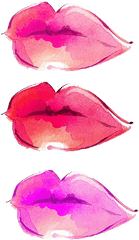 Download Water Color Lips Png - Watercolor Lip Png Full Watercolour Lips