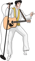 Png Free Cartoon Elvis Presley Cl - Cartoon Elvis Presley