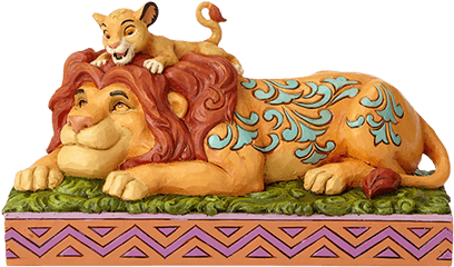 Simba U0026 Mufasa Figurine By Enesco - Simba Png