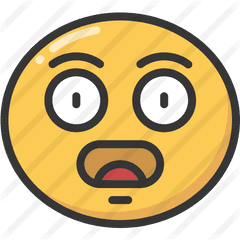 Shocked - Free Smileys Icons Circle Png