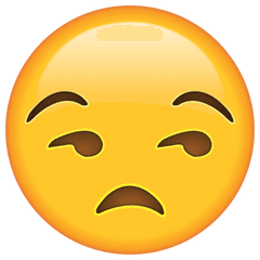 Unamused Face Emoji Free Icon HQ - Free PNG