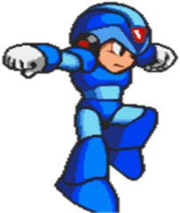 Mega Man X Roblox Sprite Jump - Fictional Character Png