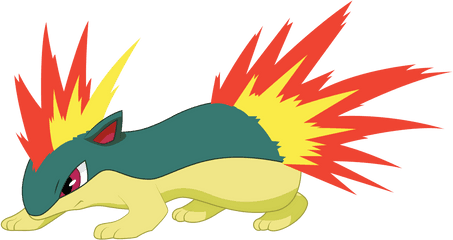 A Fire - Quilava Pokemon Png