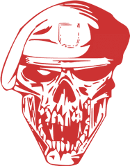 Persian Red Skull 56 Icon - Soldier Skull Logo Png