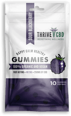 Thrive Cbd Sour Gummies - Sour Blackberry Blueberry Png