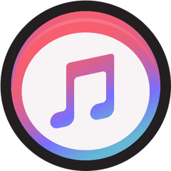 Apple Audio Itunes Music Player Icon - Circle Png