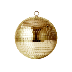 Download Disco Ball Hd Png - Gold Disco Ball Png