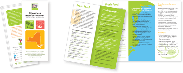 Flatbush Food Co - Op Triangle Park Creative Print Design Vertical Png