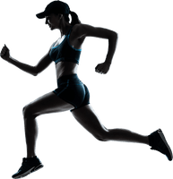 Running Athlete Female PNG Image High Quality
