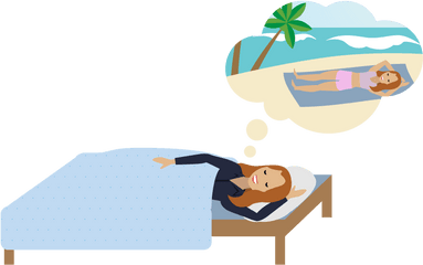 Person Lying Down Png - Person Sleeping Person Dreaming Cartoon