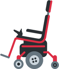 Motorized Wheelchair Emoji - Eletric Wheelchair Clip Art Png