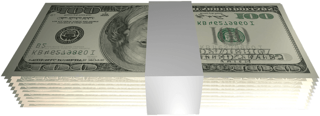 Pack Of Dollar Bills Transparent Png - Transparent Background Png Money Stack Clipart Transparent