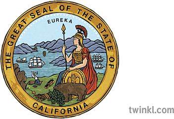 Seal Of California Icon Symbol Athena - Art Png