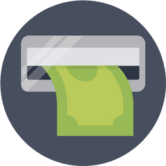 Atm Cash Withdrawal Icon - Cash Withdrawal Withdrawal Icon Png