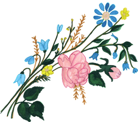 8 Paint Flower Ornament Png Transparent Vol 3 Onlygfxcom - Paint Flower Ornament